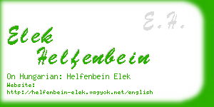 elek helfenbein business card